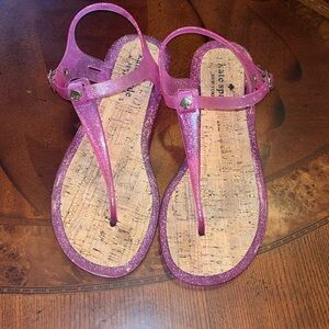 Kate Spade Pink Glitter‎ Jellies